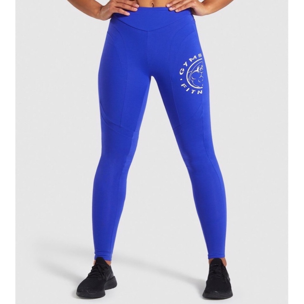 Gymshark Legacy Fitness Leggings Cobalt/White XS